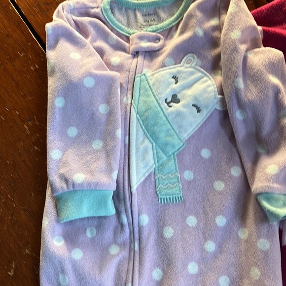 Fleece footie pajama set - Picture 2 of 7